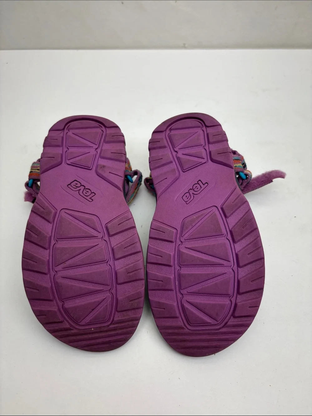 Teva Purple Multicolor Strap Sport Sandals, SZ 10 for toddler girl, box 10